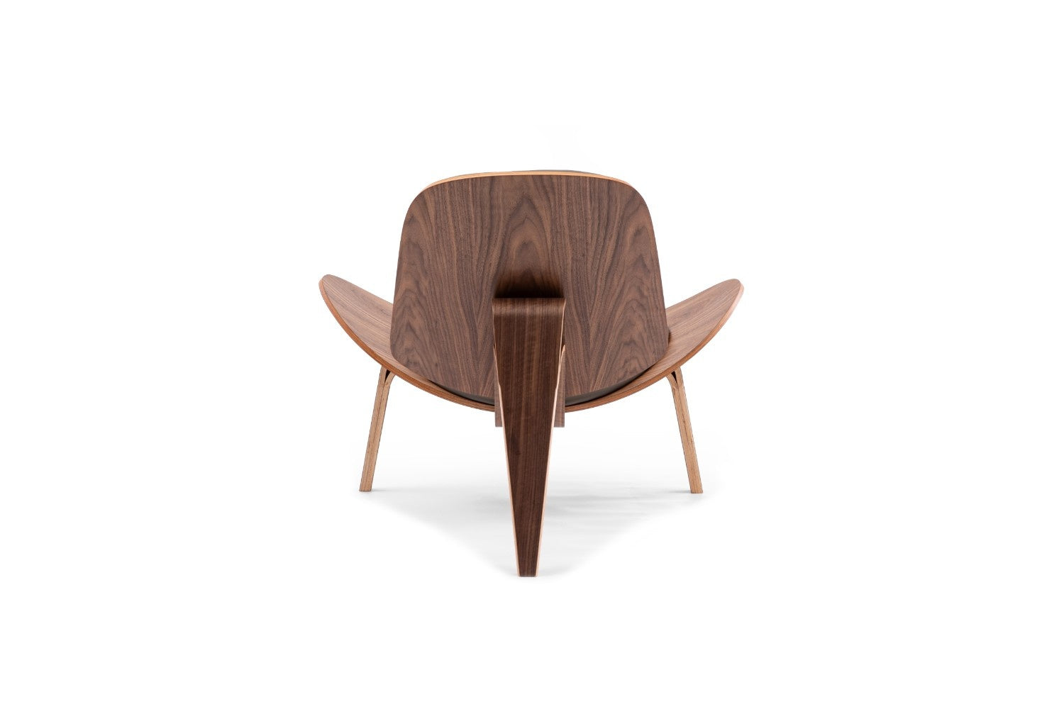 כיסא עץ בצבע אפור גרפיט ועץ אגוז כהה