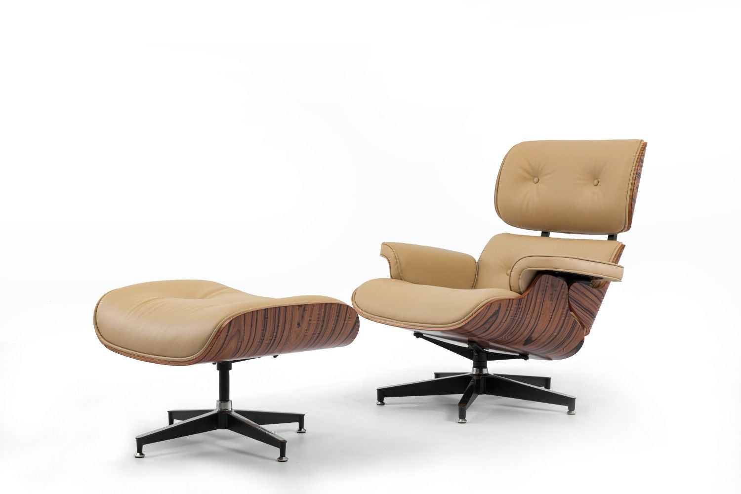 כורסא מעוצבת בצבע חרדל צרפתי ועץ אגוז טבעי