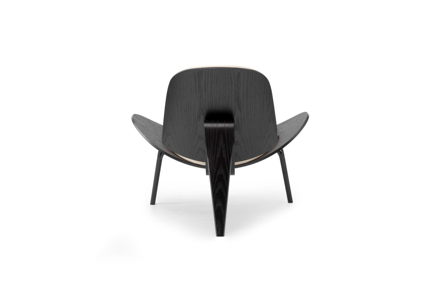 כיסא עץ שמנת ועץ אגוז שחור