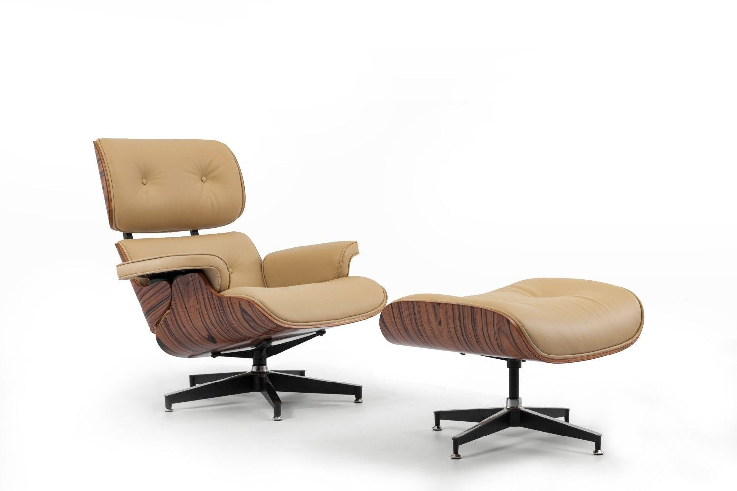 כורסא מעוצבת בצבע חרדל צרפתי ועץ אגוז טבעי